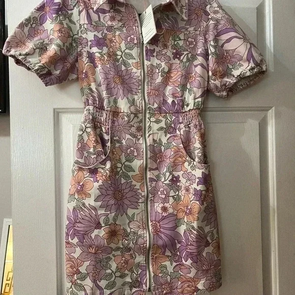 NWT Skies are Blue Floral Denim Dress - Picture 3 of 5